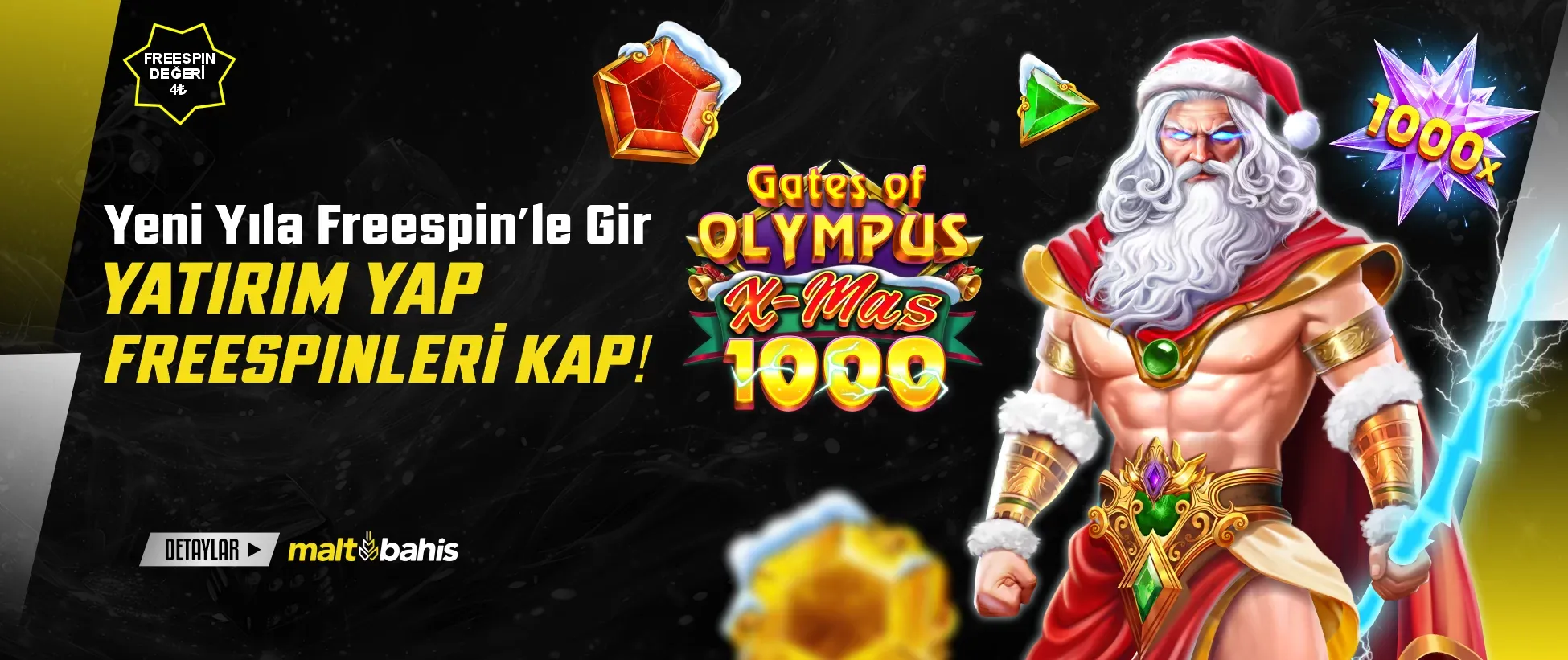 Yeni Yıla Freespin İle Gir, Yatırım Yap Kazan