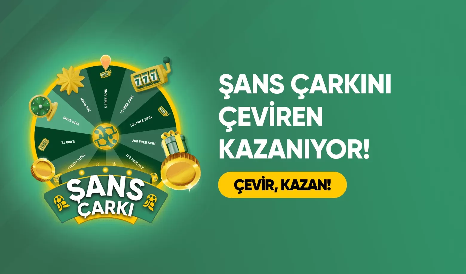 Şans Çarkı Ödülleri Ve Bonusları