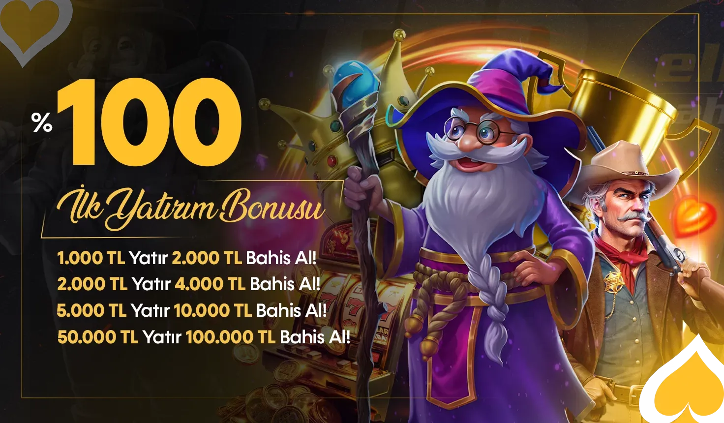 %100 İlk Yatırım Bonusu