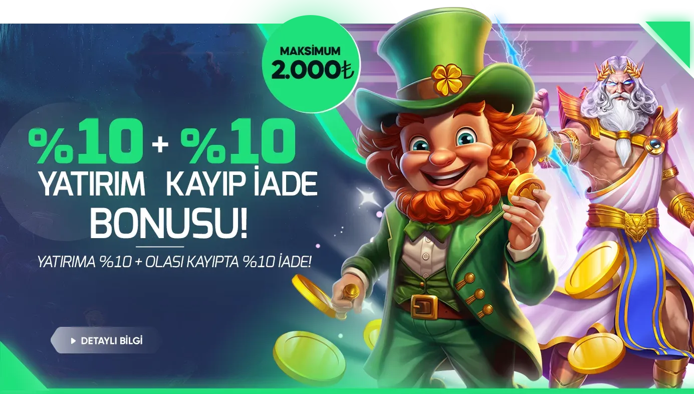 %10 Slot + %10 Kayıp Bonusu