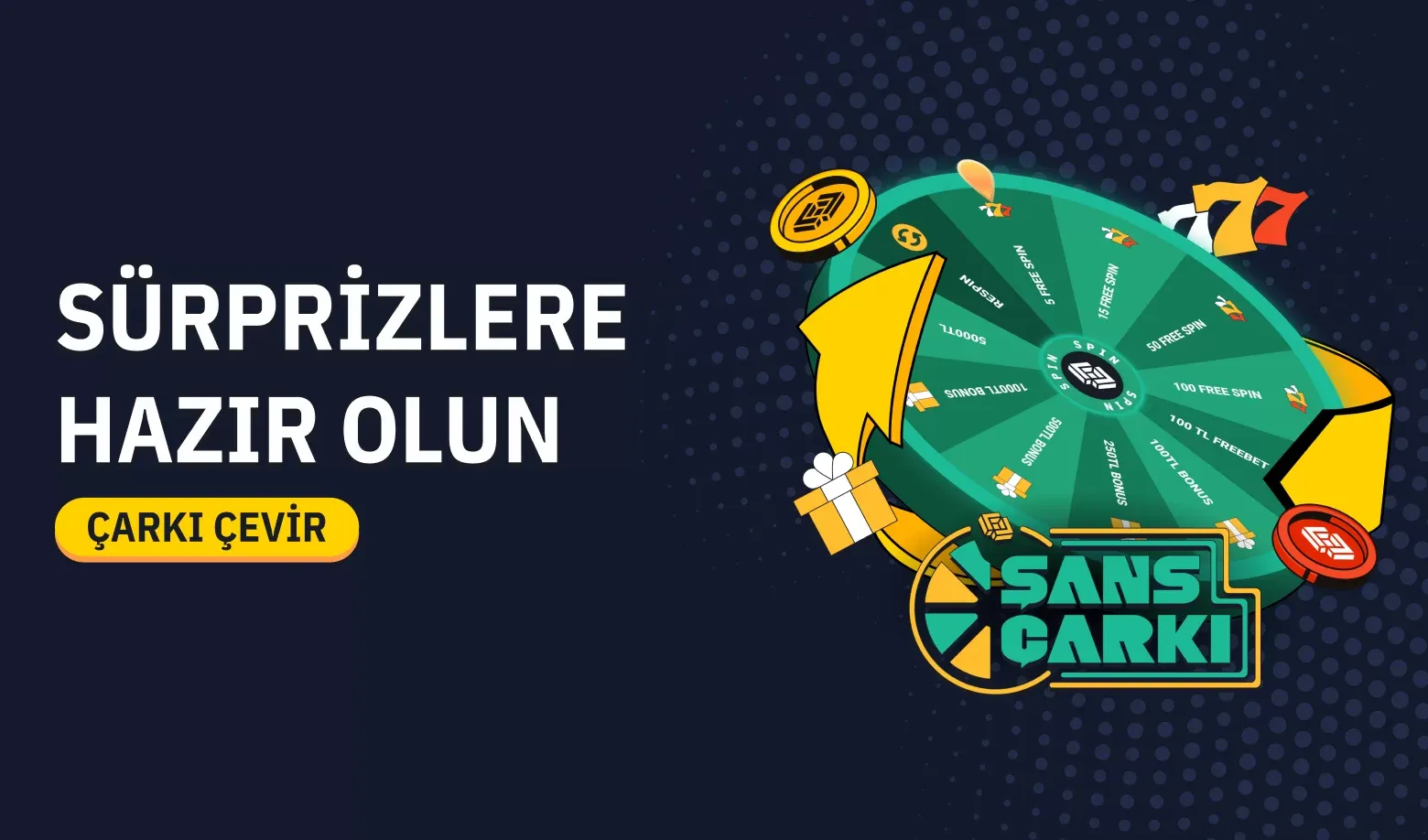 Şans Çarkı İle Nakit Ve Freespin Kazan