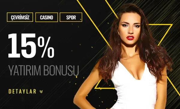 %15 Çevrimsiz Spor Ve Casino Yatırım Bonusu