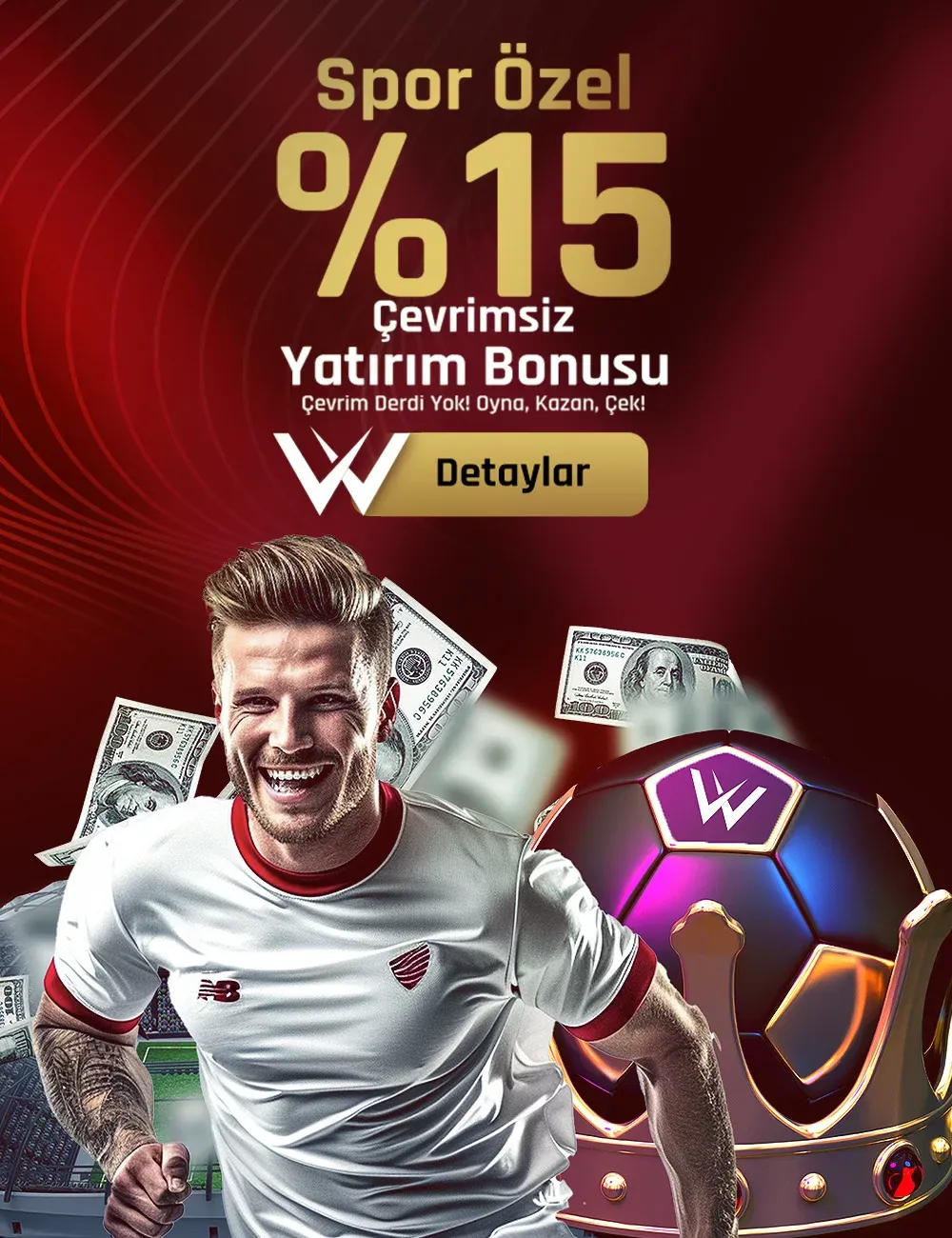 %15 Çevrimsiz Spor Yatırım Bonusu Fırsatı