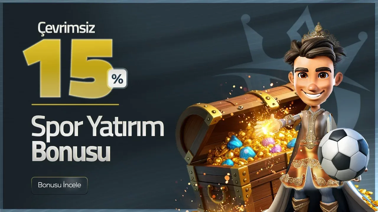 %15 Çevrimsiz Spor Yatırım Bonusu