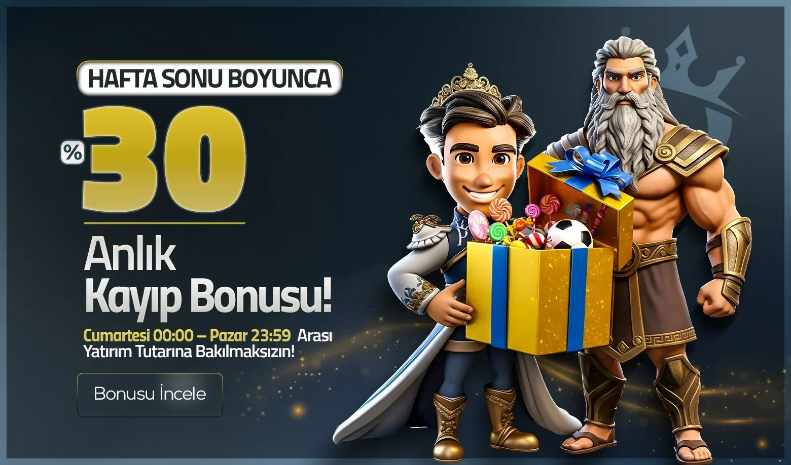 Hafta Sonu %30 Anlık Kayıp Bonusu Fırsatı