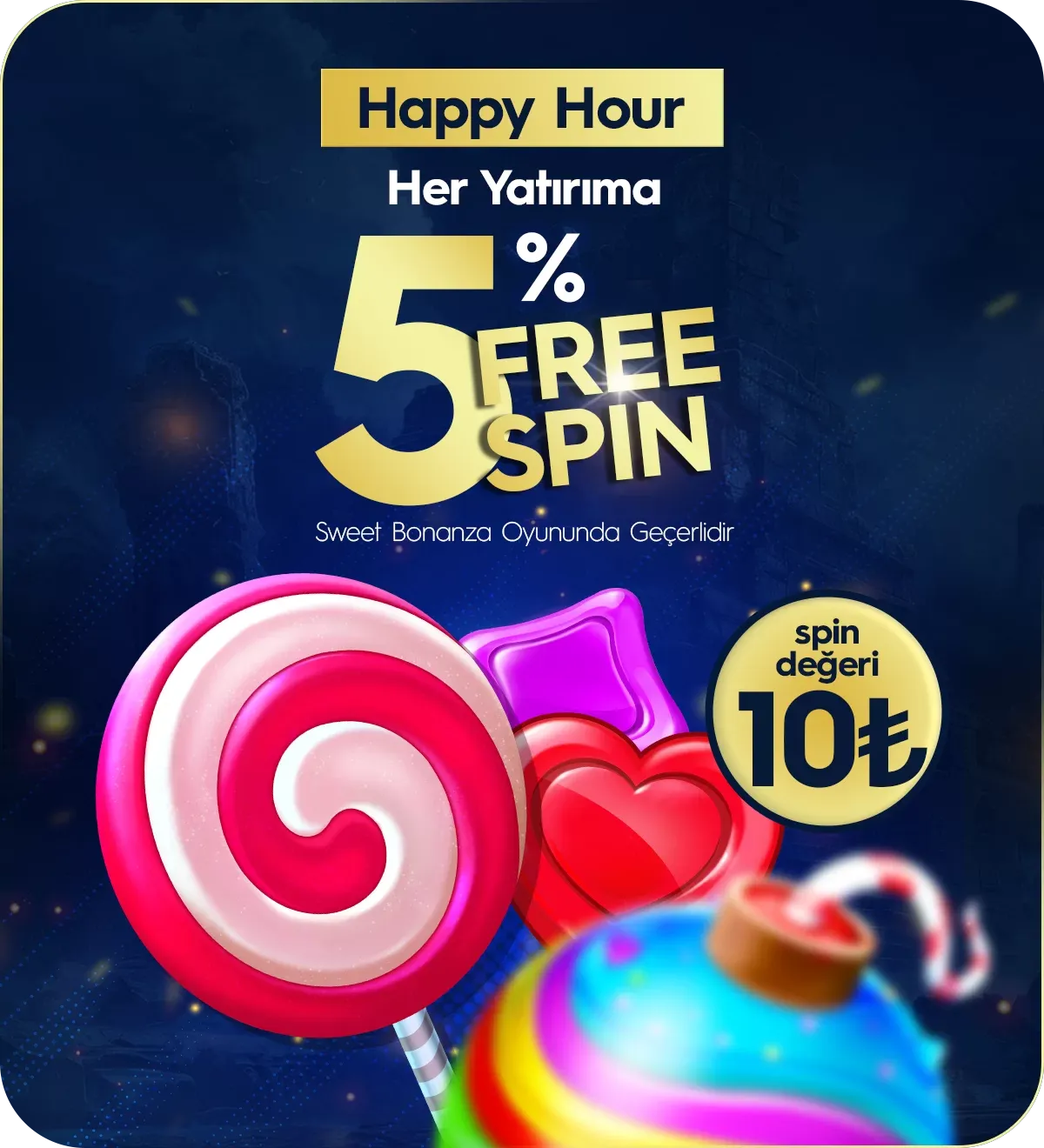%5 Free Spin Bonusu