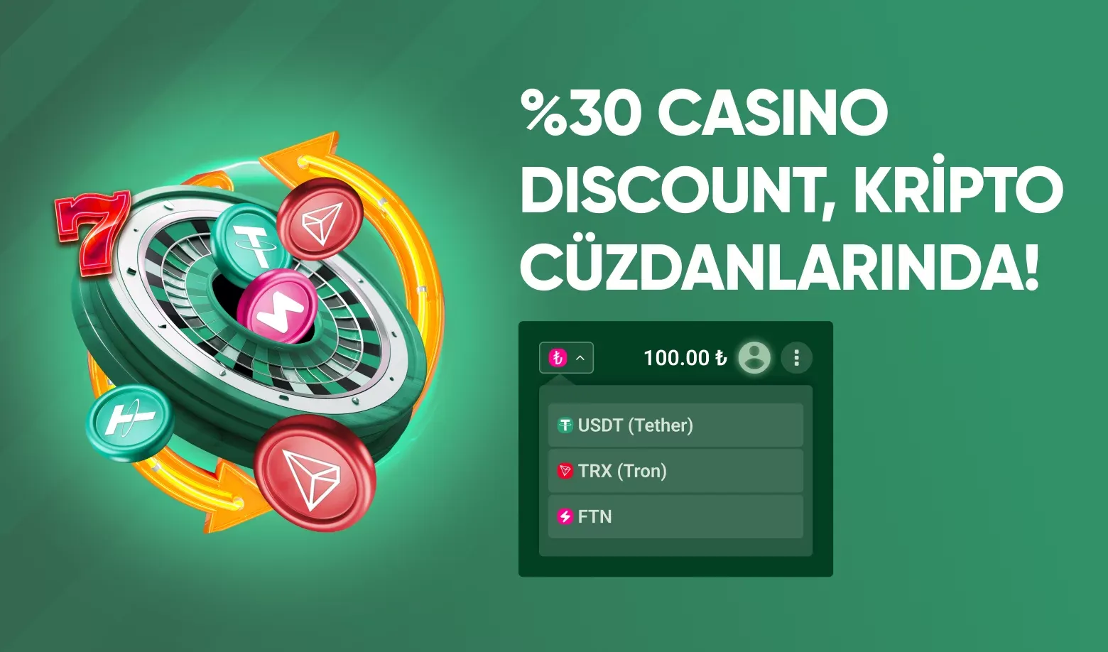 Kripto Cüzdanlara Özel Casino Discount Bonusu