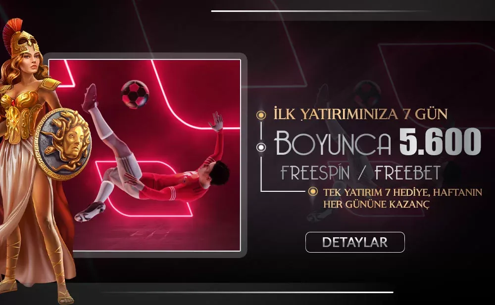 İlk Yatırıma 7 Gün Boyunca 5.600 Freespin Ve Freebet Bonusu