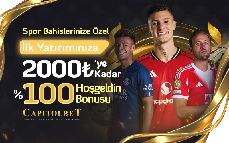 2.000 Tl'ye Kadar %100 Hoş Geldin Spor Bonusu